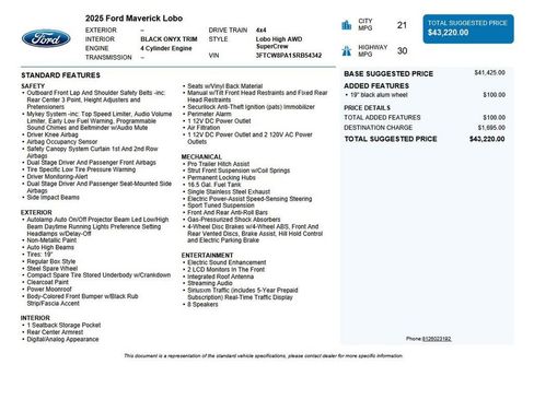 Used 2025 Ford Maverick Lobo image 46