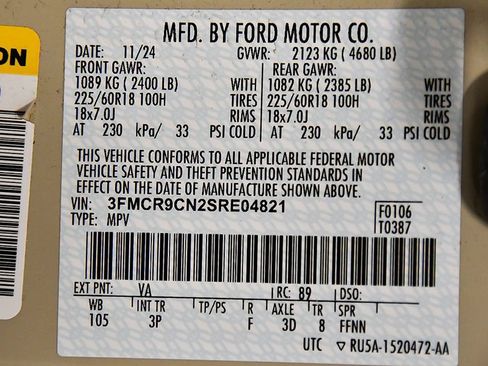 Used 2025 Ford Bronco Sport Outer Banks w/ Outer Banks Tech Package+ AWD/4WD image 14