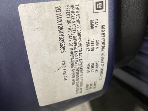 Used 2000 Chevrolet Monte Carlo SS w/ Preferred Equipment Group image 27