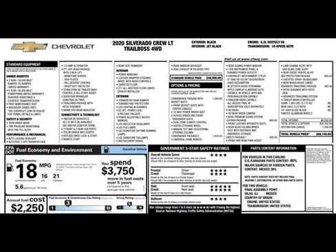 Used 2020 Chevrolet Silverado 1500 LT Trail Boss image 3