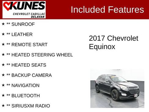 Used 2017 Chevrolet Equinox LT AWD/4WD image 3