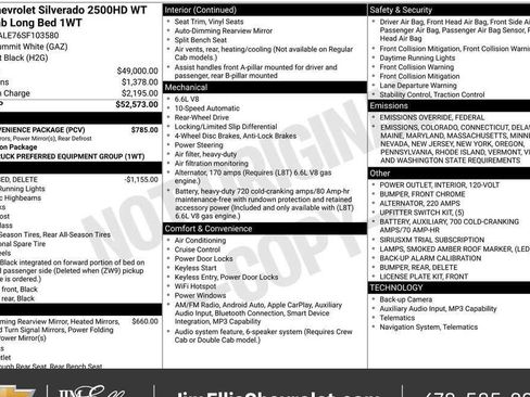 New 2025 Chevrolet Silverado 2500 W/T w/ WT Convenience Package RWD image 5