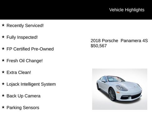 Used 2018 Porsche Panamera 4S image 2
