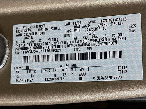 Used 2020 Ford Escape SEL image 39