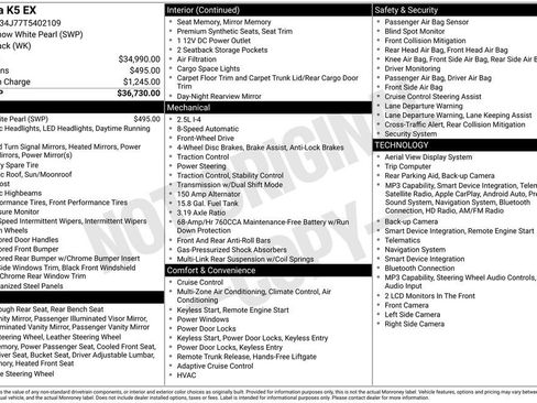 New 2026 Kia K5 EX FWD image 4