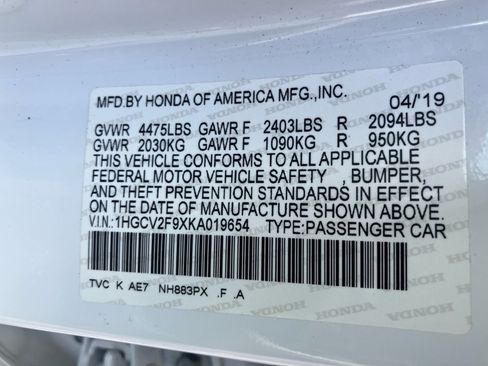 Used 2019 Honda Accord Touring image 37