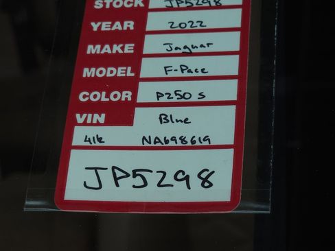 Used 2022 Jaguar F-PACE S image 35