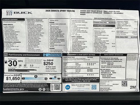 New 2026 Buick Envista Sport Touring w/ Convenience I Package image 21