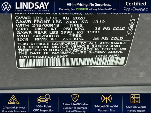 Used 2024 Volkswagen Atlas Cross Sport SE image 27