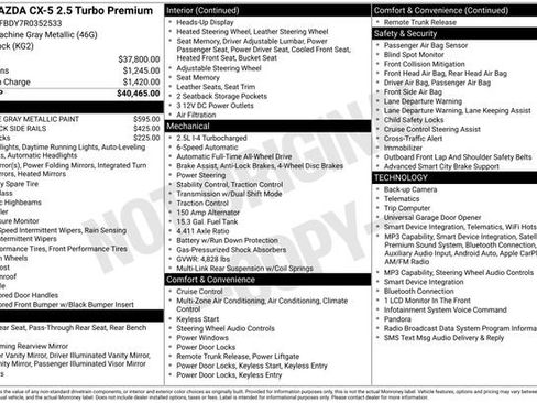 Used 2024 MAZDA CX-5 2.5 Turbo w/ Premium Package AWD/4WD image 6