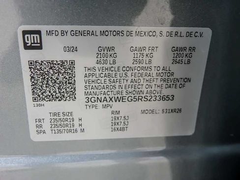 Used 2024 Chevrolet Equinox RS w/ RS Leather Package AWD/4WD image 31