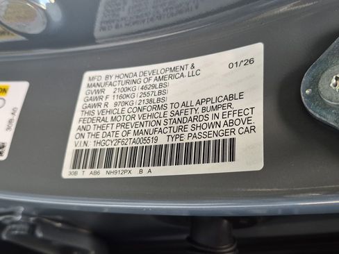 New 2026 Honda Accord EX-L image 38