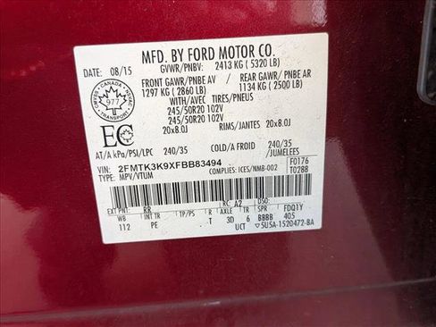 Used 2015 Ford Edge Titanium w/ Canadian Touring Package image 16