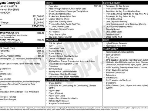 Used 2025 Toyota Camry SE w/ Convenience Package FWD image 29