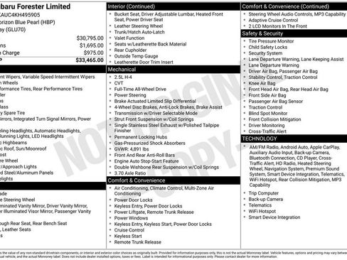 Used 2019 Subaru Forester Limited image 31