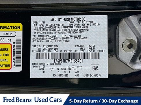 Certified 2021 Ford Mustang Premium w/ Black Accent Package image 32