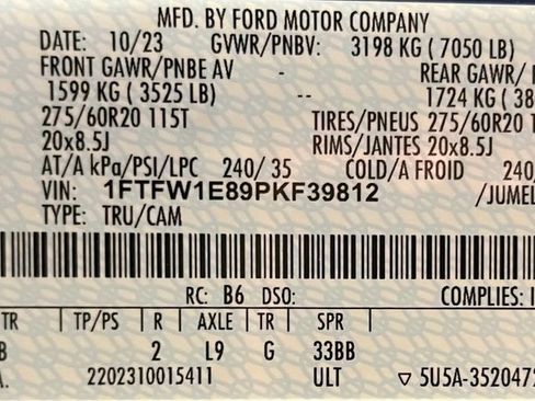 Used 2023 Ford F150 XLT w/ Equipment Group 302A High AWD/4WD image 60