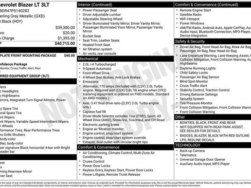 Certified 2023 Chevrolet Blazer LT image 37