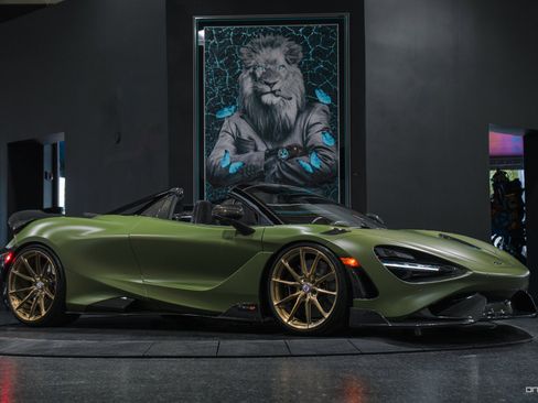 Used 2022 McLaren 765LT MSO MATTE URBAN GREEN $570,000 image 11
