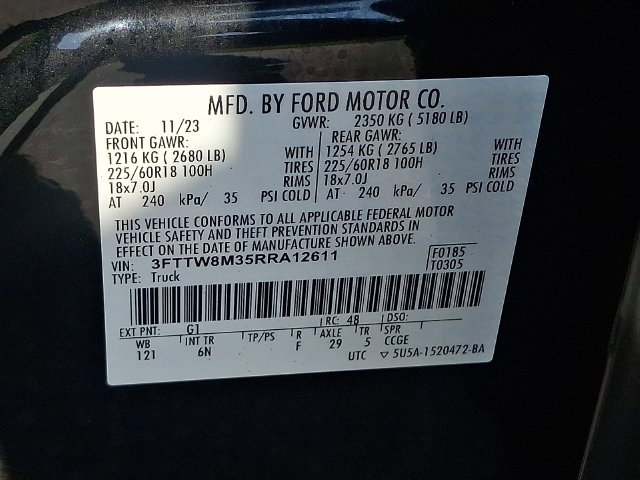 Certified 2024 Ford Maverick Lariat FWD image 27