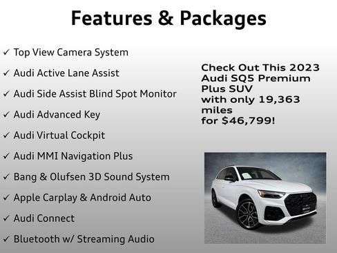 Used 2023 Audi SQ5 Premium Plus w/ Premium Plus Package AWD/4WD image 8