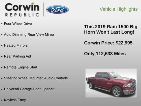 Used 2019 RAM 1500 Big Horn image 6