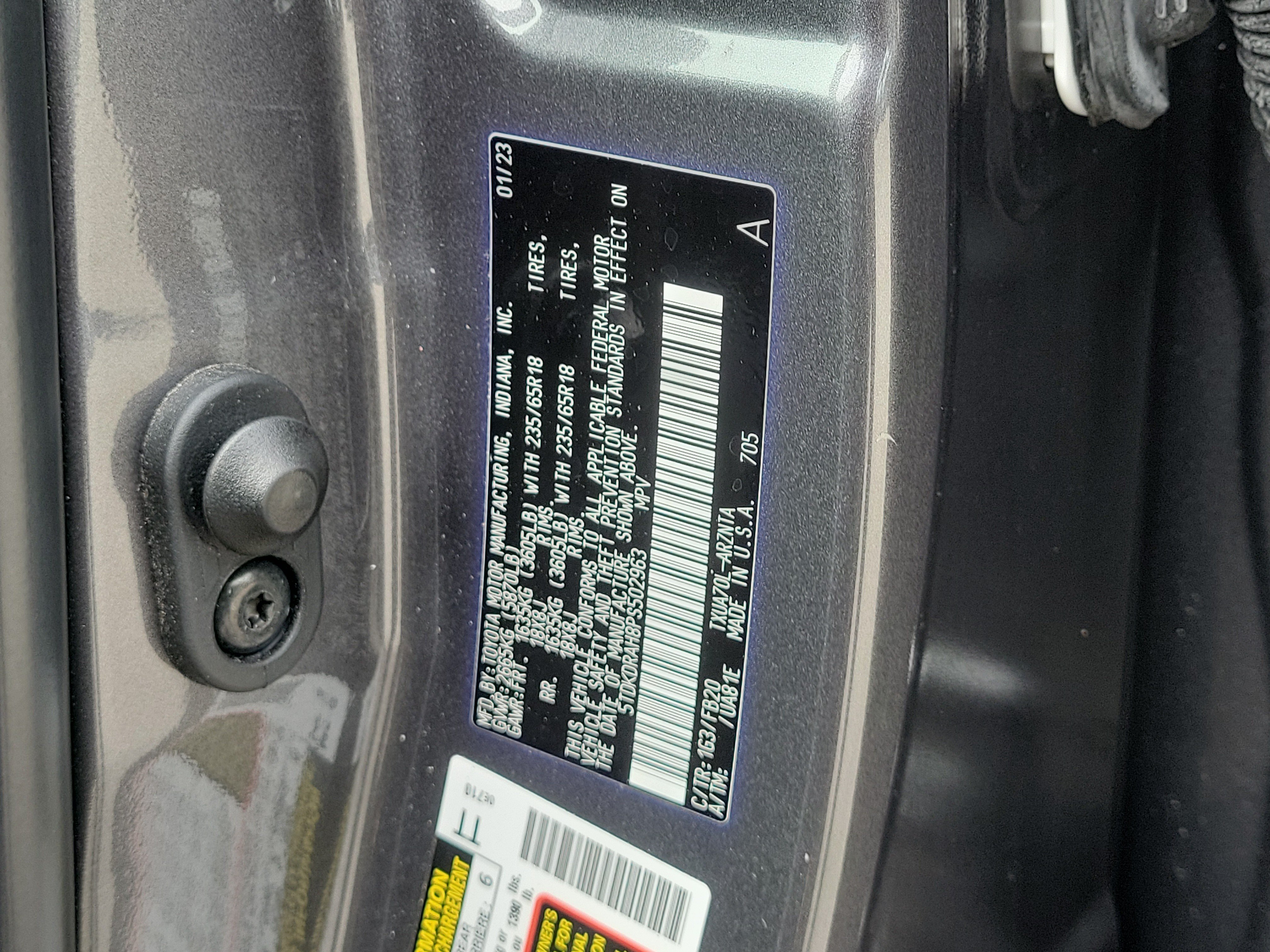 Used 2023 Toyota Highlander L w/ Protection Package #3 (TMS) FWD image 31