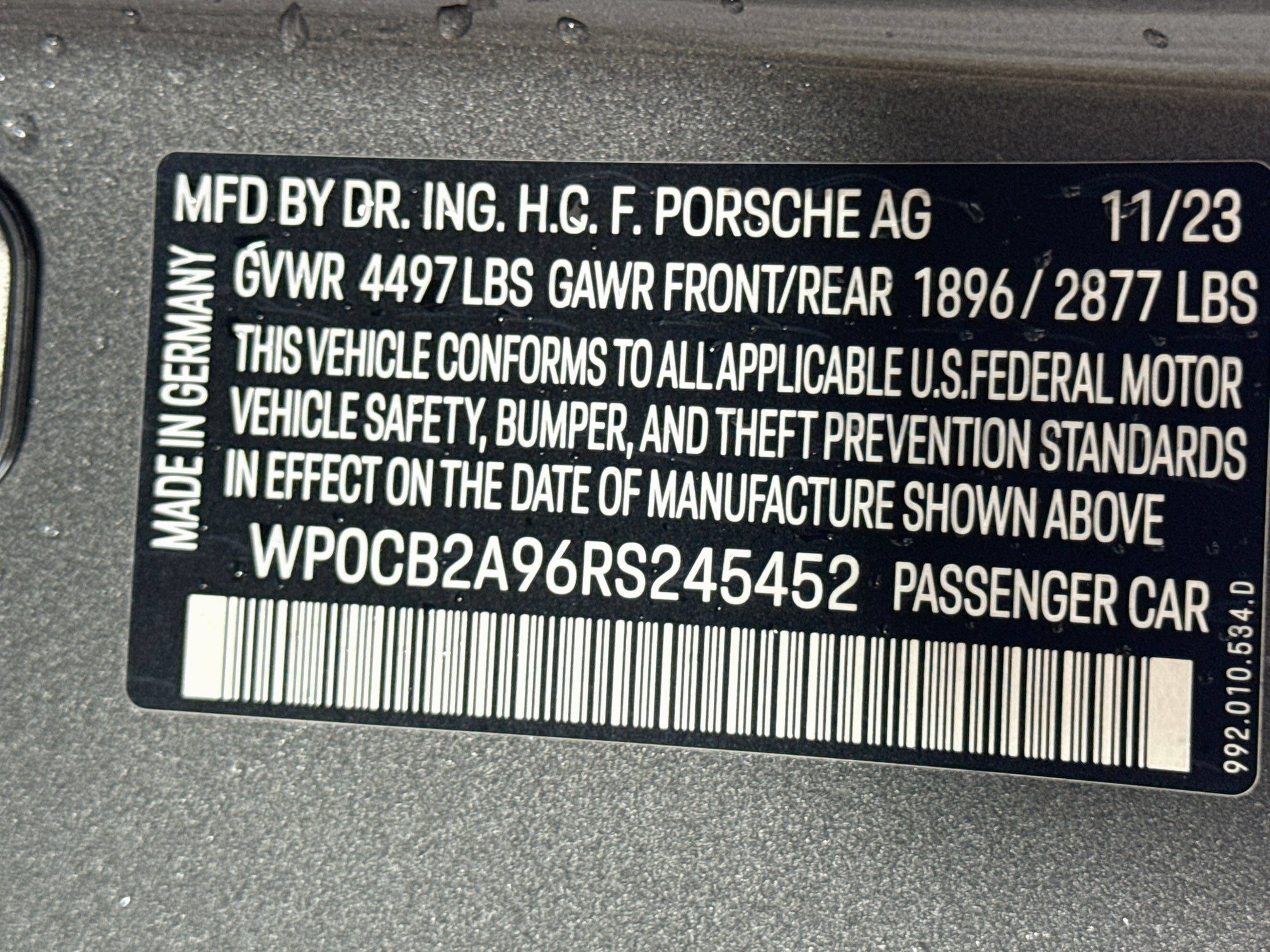 Certified 2024 Porsche 911 Carrera GTS RWD image 29
