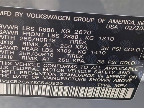 New 2025 Volkswagen Atlas Peak Edition SE image 30