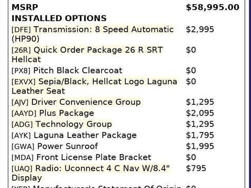 Used 2020 Dodge Challenger SRT Hellcat w/ Plus Package image 4