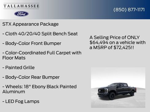 New 2026 Ford F250 XL w/ STX Appearance Package AWD/4WD image 12