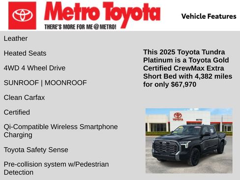 Certified 2025 Toyota Tundra Platinum image 6