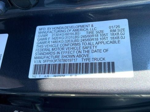 New 2026 Honda Ridgeline TrailSport+ image 21