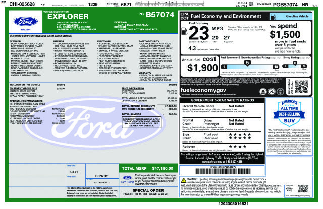 Used 2023 Ford Explorer XLT w/ Equipment Group 202A AWD/4WD image 16