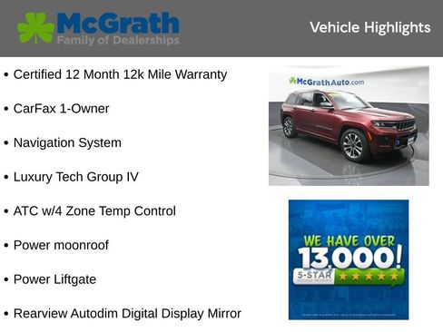 Used 2023 Jeep Grand Cherokee Overland w/ Luxury Tech Group IV AWD/4WD image 6