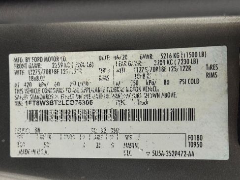 Used 2020 Ford F350 Lariat w/ Lariat Value Package AWD/4WD image 75