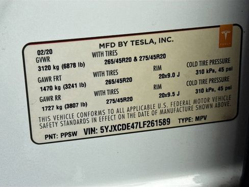 Used 2020 Tesla Model X Performance image 27