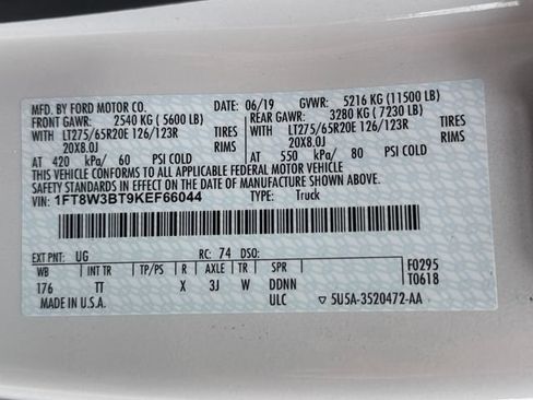 Used 2019 Ford F350 Limited AWD/4WD image 19