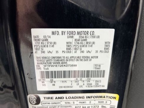 Used 2014 Ford F150 Lariat w/ Equipment Group 501A Mid AWD/4WD image 25