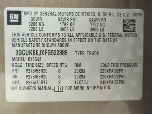 Used 2015 Chevrolet Silverado 1500 LTZ Z71 w/ LTZ Plus Package image 12