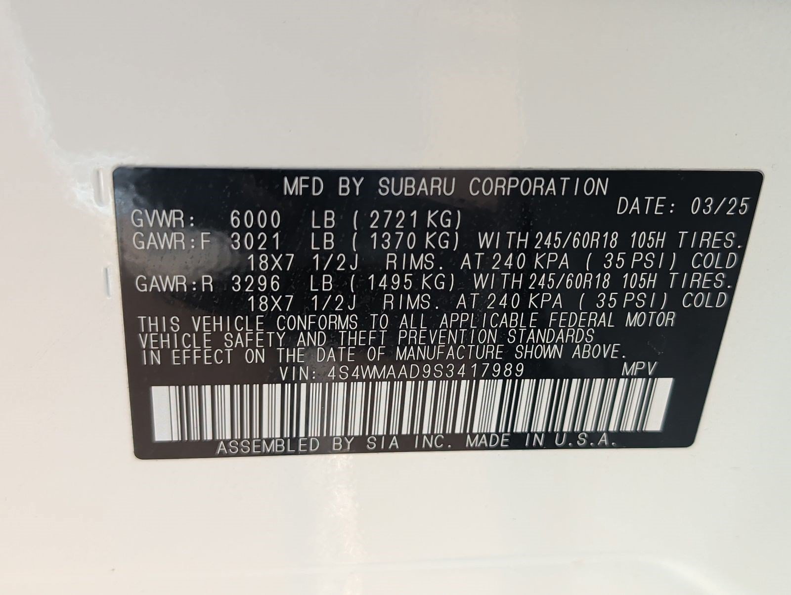 Used 2025 Subaru Ascent Premium AWD/4WD image 30