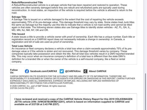 Used 2019 Volkswagen Jetta S image 54