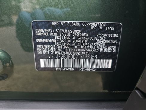 New 2026 Subaru Outback Limited w/ Premium/Limited Package 2 AWD/4WD image 32