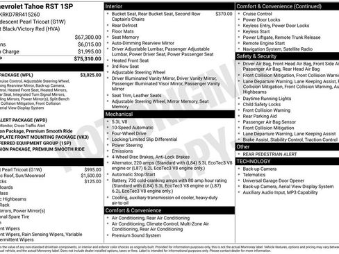 Used 2024 Chevrolet Tahoe RST w/ Luxury Package AWD/4WD image 2