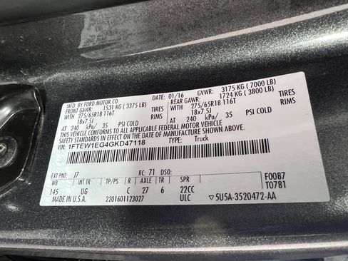 Used 2016 Ford F150 XLT w/ Equipment Group 302A Luxury image 29