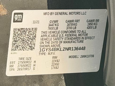 Certified 2022 Cadillac Escalade Premium Luxury image 20