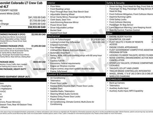 Used 2023 Chevrolet Colorado LT w/ LT Convenience Package II AWD/4WD image 34