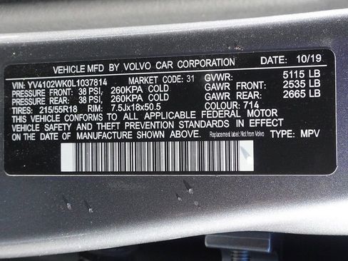 Used 2020 Volvo V60 T5 Cross Country AWD/4WD image 53