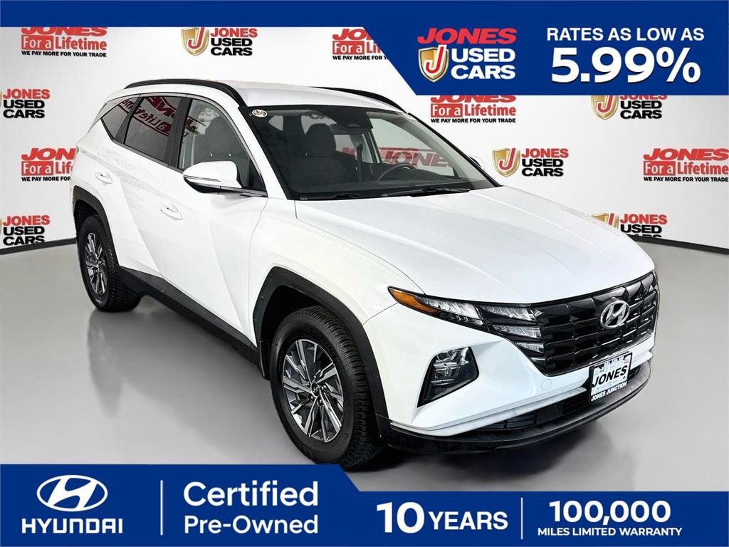 Certified 2022 Hyundai Tucson Blue AWD/4WD image 1