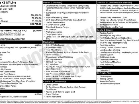 Used 2022 Kia K5 GT-Line w/ GT-Line FWD Premium Package image 42